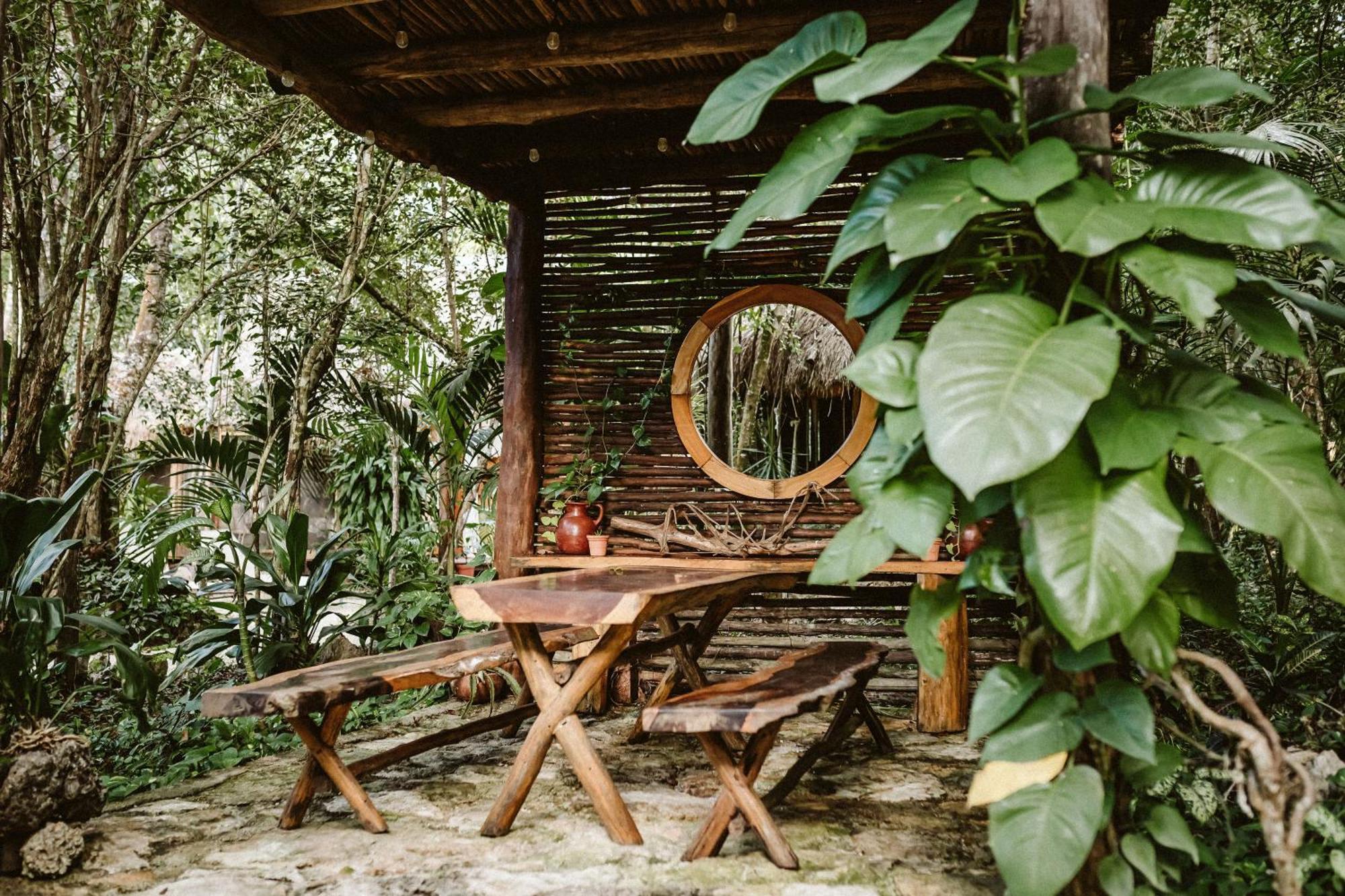 Madre Tierra Eco Habitat Guest House Puerto Morelos Exterior foto