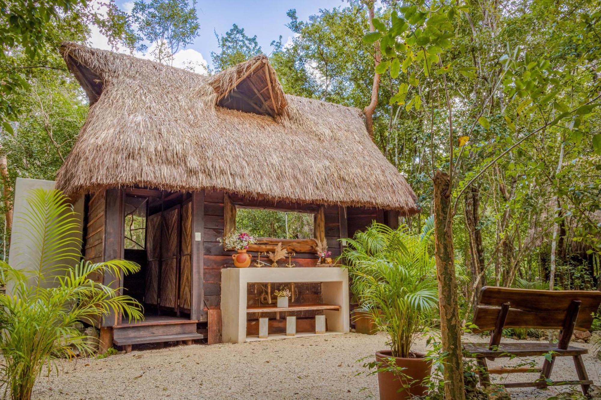 Madre Tierra Eco Habitat Guest House Puerto Morelos Exterior foto