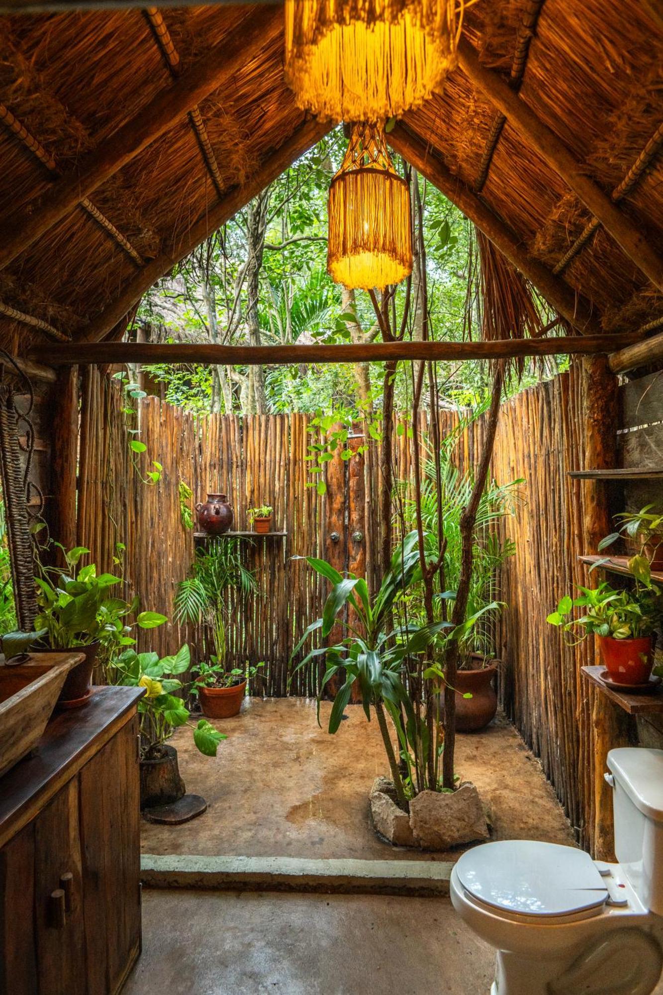 Madre Tierra Eco Habitat Guest House Puerto Morelos Exterior foto